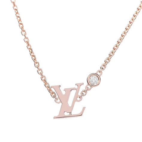 lv necklace|louis vuitton necklace with diamond.